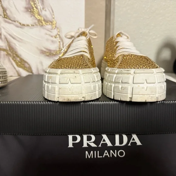 Gold Double Wheel Sneakers-Limited Edition